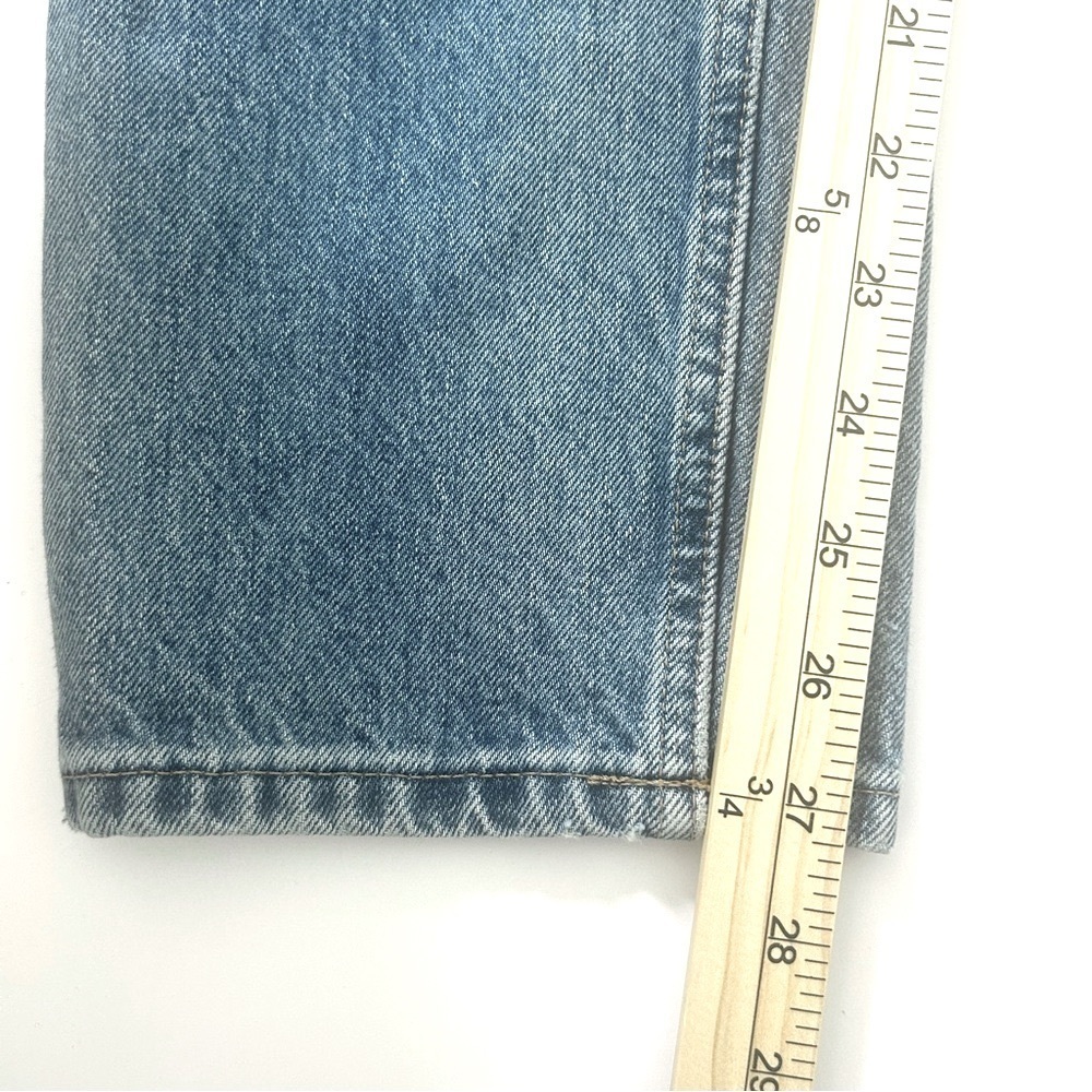 Everlane 90's Cheeky Denim Jeans High Waist Straight Leg Button Blue Size 28 Reg - Picture 14 of 16